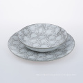 ceramic porcelain dessert plate with pad printing